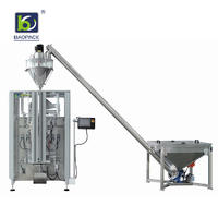 BAOPACK Automatic Auger Filler Screw Conveyor  Quadro 4-side Sealed Icecream Coffee Powder Packing Machine CB-VT52A