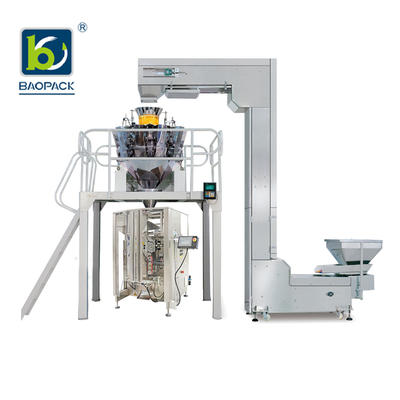 BAOPACK Automatic Multi-head Combination Weigher Quadro 4-side Sealed Premium Vertical Packing Machine CB-VT52A
